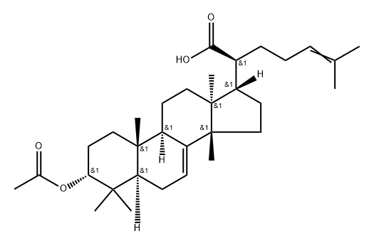 3Α-乙酰基-苷遂-7,24二烯-21-酸,98166-55-3,结构式