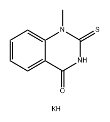 4(1H)-Quinazolinone, 2,3-dihydro-1-methyl-2-thioxo-, potassium salt (1:1) Structure