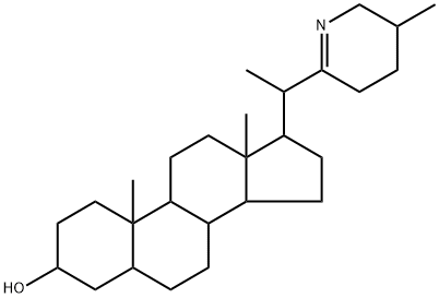 (25β)-16,28-Seco-5α-solanid-22(28)-en-3β-ol 结构式