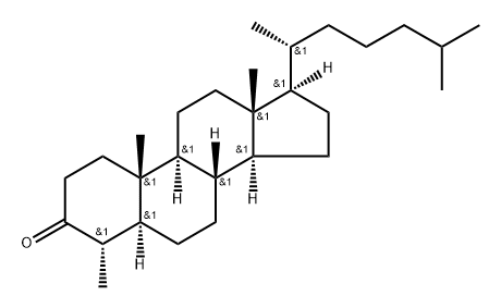 4α-Methyl-5α-cholestan-3-one Structure