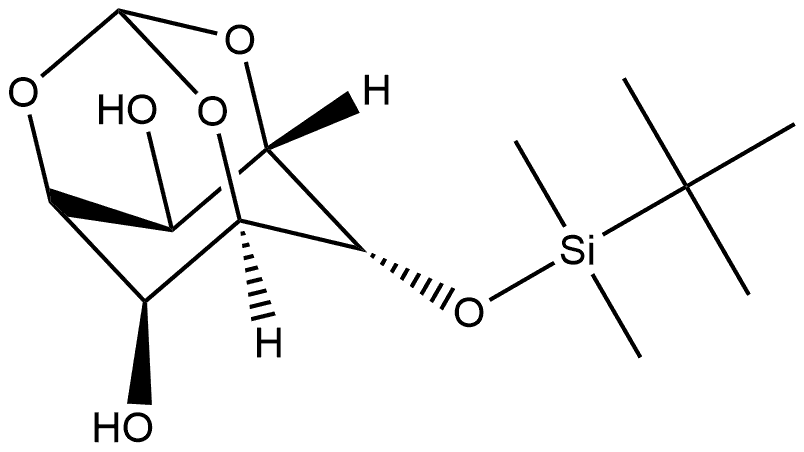 myo-Inositol, 2-O-[(1,1-dimethylethyl)dimethylsilyl]-1,3,5-O-methylidyne- Structure