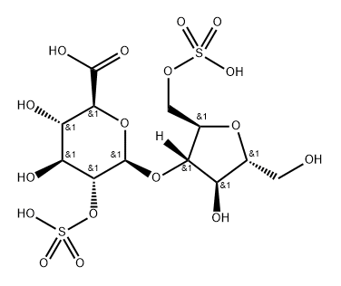 O-(glucuronic acid 2-sulfate)-(1--4)-O-(2,5)-anhydromannitol 6-sulfate,98632-68-9,结构式