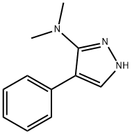 N,N-二甲基-4-苯基-1H-吡唑-5-胺 结构式