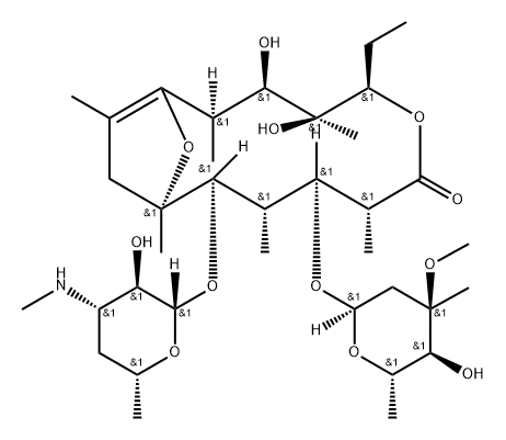 de-(N-methyl)-8,9-anhydroerythromycin A 6,9-hemicetal 结构式