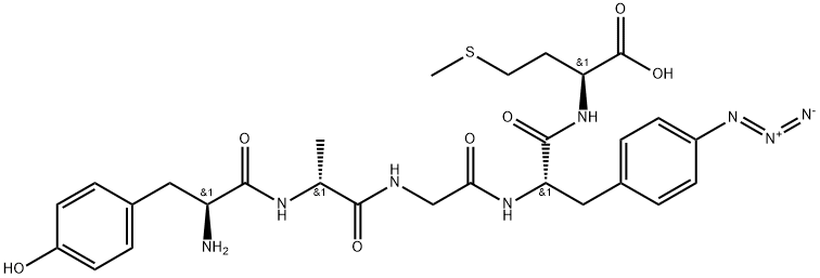 2-Ala-4-(4-azido-phe)-met-enkephalin Struktur