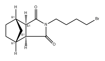 4,7-Methano-1H-isoindole-1,3(2H)-dione, 2-(4-bromobutyl)hexahydro-, (3aα,4β,7β,7aα)- (9CI) Struktur