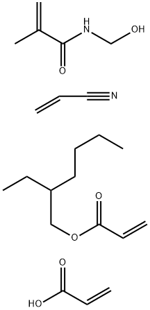 2-Propenoic acid, polymer with 2-ethylhexyl 2-propenoate, N-(hydroxymethyl)-2-methyl-2-propenamide and 2-propenenitrile|