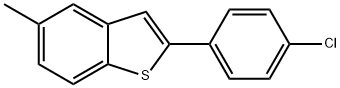 2-(4-Chlorophenyl)-5-methylbenzo[b]thiophene,99236-31-4,结构式