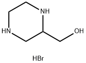 2-Piperazinemethanol, hydrobromide (1:2) 化学構造式