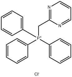 Phosphonium, triphenyl(2-pyrimidinylmethyl)-, chloride (1:1) Struktur
