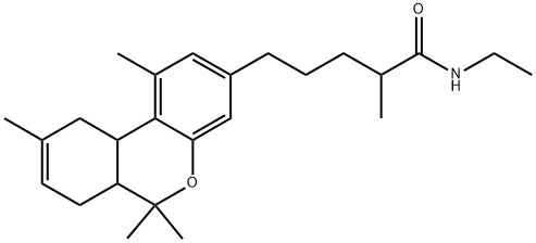 N-ethyl-17-methyl-delta(8)-tetrahydrocannabinol-18-oic amide Structure