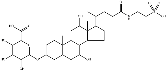 β-D-Glucopyranosiduronic acid, (3α,5β,7α,12α)-7,12-dihydroxy-24-oxo-24-[(2-sulfoethyl)amino]cholan-3-yl (9CI)|牛磺胆酸-3-O-葡糖苷酸二钠盐