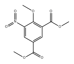 dimethyl 4-methoxy-5-nitroisophthalate 结构式