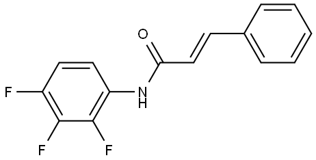 2-Propenamide, 3-phenyl-N-(2,3,4-trifluorophenyl)-, (2E)- Structure