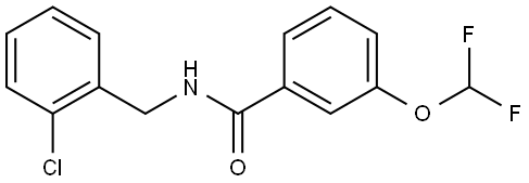 N-[(2-Chlorophenyl)methyl]-3-(difluoromethoxy)benzamide Structure