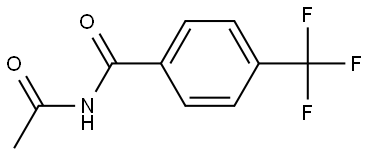 N-Acetyl-4-(trifluoromethyl)benzamide 结构式