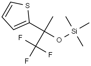 ((2-thienyl-1,1,1-trifluoropropan-2-yl)oxy)trimethylsilane Structure