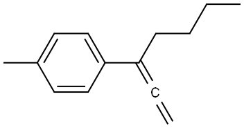 1-(1-butyl-1,2-propadienyl)-4-methylbenzene Struktur
