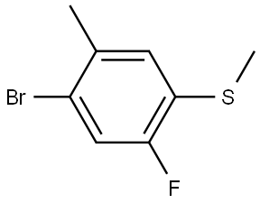 1011460-51-7 (4-Bromo-2-fluoro-5-methylphenyl)(methyl)sulfane