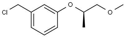 (R)-1-(chloromethyl)-3-((1-methoxypropan-2-yl)oxy)benzene Structure