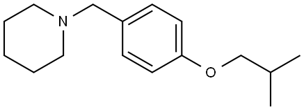 1-[[4-(2-Methylpropoxy)phenyl]methyl]piperidine Structure