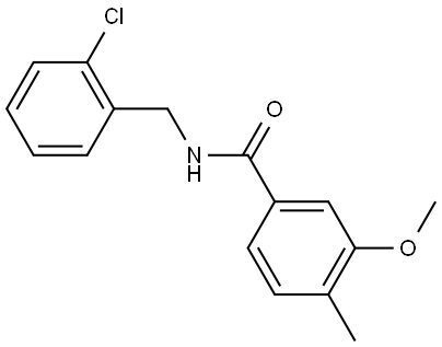 N-[(2-Chlorophenyl)methyl]-3-methoxy-4-methylbenzamide Struktur