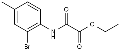 Ethyl 2-[(2-bromo-4-methylphenyl)amino]-2-oxoacetate Structure