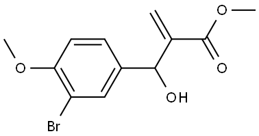 methyl 2-((3-bromo-4-methoxyphenyl)(hydroxy)methyl)acrylate|