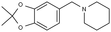 Piperidine, 1-[(2,2-dimethyl-1,3-benzodioxol-5-yl)methyl]- Structure