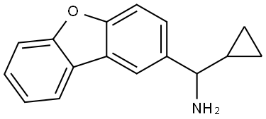 CYCLOPROPYLDIBENZO[B,D]FURAN-2-YLMETHYLAMINE 结构式