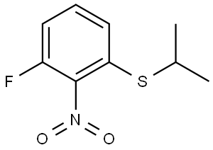 (3-fluoro-2-nitrophenyl)(isopropyl)sulfane 结构式