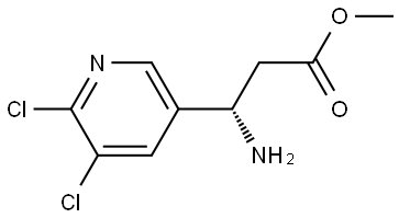METHYL (3S)-3-AMINO-3-(5,6-DICHLORO(3-PYRIDYL))PROPANOATE Struktur