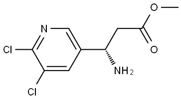 METHYL (3S)-3-AMINO-3-(5,6-DICHLORO(3-PYRIDYL))PROPANOATE,1026080-94-3,结构式