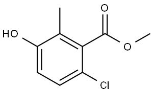 Methyl 6-chloro-3-hydroxy-2-methylbenzoate 结构式