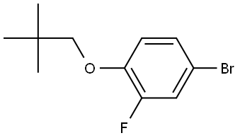 4-Bromo-1-(2,2-dimethylpropoxy)-2-fluorobenzene,1033602-81-1,结构式