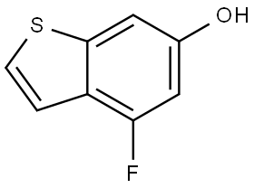 4-fluorobenzo[b]thiophen-6-ol 结构式