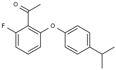 1-[2-Fluoro-6-[4-(1-methylethyl)phenoxy]phenyl]ethanone,1036549-35-5,结构式