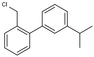 2-(氯甲基)-3'-异丙基-1,1'-联苯 结构式