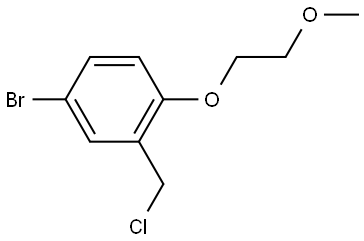 4-溴-2-(氯甲基)-1-(2-甲氧基乙氧基)苯, 1037157-82-6, 结构式