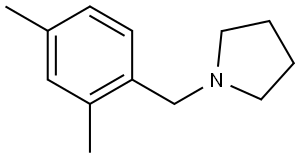 1-[(2,4-Dimethylphenyl)methyl]pyrrolidine Structure