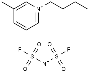 Pyridinium, 1-butyl-3-methyl-, salt with imidodisulfuryl fluoride (1:1) Structure