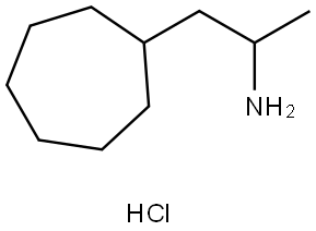1-cycloheptylpropan-2-amine hydrochloride,103906-04-3,结构式
