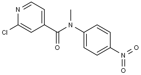 2-chloro-N-methyl-N-(4-nitrophenyl)isonicotinamide Structure