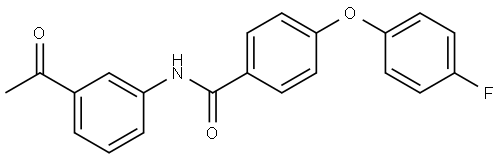 N-(3-Acetylphenyl)-4-(4-fluorophenoxy)benzamide Structure