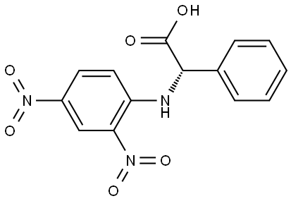 (αS)-α-[(2,4-Dinitrophenyl)amino]benzeneacetic acid Struktur