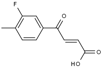 (2E)-4-(3-Fluoro-4-methylphenyl)-4-oxo-2-butenoic acid Structure