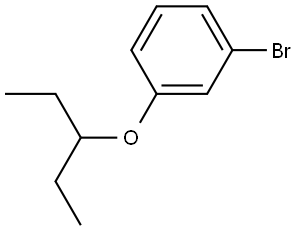 1-Bromo-3-(1-ethylpropoxy)benzene 结构式