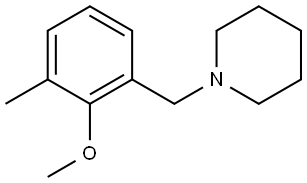 1-[(2-Methoxy-3-methylphenyl)methyl]piperidine 结构式