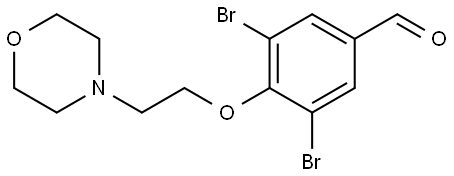 3,5-dibromo-4-(2-morpholinoethoxy)benzaldehyde|