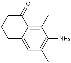 7-amino-6,8-dimethyl-1,2,3,4-tetrahydronaphthalen-1-one Structure